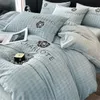 Thickened milk plush four piece bed set for winter light luxury high-end bedding suede sheets and duvet covers 240115