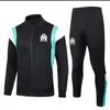 24 25 Marseilles Langer Reißverschluss Tracksuit Soccer Jacket Sets Survetement 23 OM MAILLOT Fuß Milik Payet Football Jackets Training Anzug Jogging