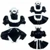 Sissy Maid Abito in PVC Pagliaccetto sissy boy CD TV Costume cosplay su misura210E