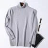 Super Warm 100% Cashmere Turtleneck tröja män kläder höst vinter stickad pullover jumper ropa hombre pull homme 240115