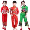 Stage Wear Chinese Folk Dancing Costume Girls Yangko Clothes Modern Drum Dance Performance Outfits Year Hanfu Suit