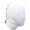 Nouveau masque à capuche fétichiste en Faux cuir souple en PVC, ensemble de couvre-chef de jeu de lit pour Couple adulte 0289246j
