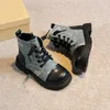 Stivali Ragazze Bambini Moda Pelle Primavera Autunno Scarpe da ragazzo alla caviglia per esterni in gomma antiscivolo per bambini