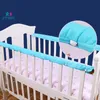 2PCSET BOMULL CRIB STUMPER BABY SIDBETSKYDD TILLADE BAR ANTI-KOLLISION BARRIER Täckning för spädbarnsskydd Strip 5Color 240113