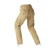 Calças masculinas carga multi bolsos calças de trabalho casual tático masculino outwear em linha reta outono inverno resistente ao desgaste