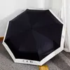 Designer-Regenschirm, modisch, faltbar, Kanalschirme, vollautomatisch, für Herren und Damen, Schwarz und Weiß, Vintage, stilvoller klassischer Faltschirm