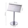 Stainless Steel Sign Holder Stand Ticket Metal Frame Tabletop Place Card Food Menu Jewelry Clothes Price Tag Label Display Rack BJ