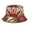 BERETS 2024 Four Seasons Cotton Stripe Print Bucket Hat Fisherman Outdoor Travel Sun Cap Men and Women 216