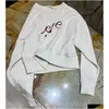 Sweats à capuche pour femmes Sweatshirts 2024 Début du printemps Nouveau style de sport et de loisirs Gris Blanc Lettre Motif Col rond Manches longues Hood Hood OTBG3