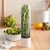 Premium Herb Vanilla Preservation Cup Herb Saver Storage Container Greens Vegetable Fresh-Keeping Kitchen Storage Utensil 240113