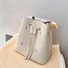 Bucket Bag Women Crossbody Bags Fashion Letters Detachable Handle Strap Golden Hardware Small Tote newest Shoulder Bag High Quality Handbags Purse