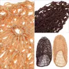 Berets 2pcs Crochet Net Hat Long Sleeping Hair Bonnet Cap Night Cover For ( Picture 1 )