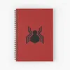 Spiraljournal mit Halloween-Spinne, für Damen und Herren, Memo-Notizblock, 120 Seiten, College-Notizbücher, Studiennotizen, Arbeits- und Schultagebuch