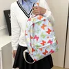 Sacs d'école Butterflies imprimé ordinateur portable sac à dos grande capacité simple sangle réglable en nylon multifonctionnel pour les adolescentes