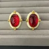 Boucles d'oreilles pendantes goutte d'huile perle géométrique ovale français lumière luxe de haute qualité et femme