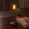 Lâmpadas de mesa recarregável lâmpada de cabeceira led alumínio sala estar noite luz portátil para quarto acampamento ao ar livre