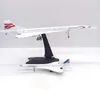 1 200 Model płaszczyzny Concorde Air France Supersoniczny samolot pasażerski Wyświetlacz statyczny 30 cm metalowy modelki