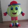 Randos z rabatem 2018 Kolorowa maskotka piłka tenisowa piłka tenisowa dorośli Mascot Costume 2389