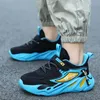 Children Sneakers for Boys Mesh Breathable Running Sports Shoes Kids Flat Casual Shoes Big Size 39 40 240115