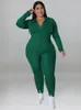 Wmstar Plus Size Zweiteiliges Outfit Hoodies Sweatsuit Leggings Hosen Sets Solide Stretch Passender Großhandel Drop 240115