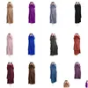 Ettosell Vrouwen Moslim Hijab Jurk Met Capuchon Eid Gebed Kledingstuk Jilbab Abaya Lange Khimar Fl Er Ramadan Gown Abaya Drop de Dh8Me