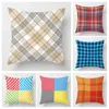 Oreiller Simple Plaid Polyester taie d'oreiller housse de canapé et décoration de la maison peuvent être personnalisés pour vous 40x40 50x50 60x60 45 35x35