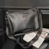 Casual Men Messenger Bag Leather High Capacity Bags Trend Crossbody Man Business Leather Luxury Transverse Camera 240115