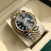 Con box originale orologio di lusso di alta qualità da 41mm oro movimenti neri da uomo automatico Mens Bracciale orologi da uomo 35