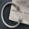 Bracelet David Yurma Desginer David Yuman X David Xx Bracelet populaire Micro incrustation poignée ouverte bijoux 2024ss bijoux Hip hop Hip hop