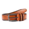 Belts Selling Men Leather Belt Quality Alloy Pin Buckle Imitation Solid Color Business Affairs Casual 11