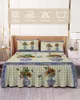 Bed Skirt Blue And White Porcelain Butterfly Retro Flower Fitted Bedspread With Pillowcases Mattress Cover Bedding Set Sheet