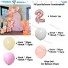 Party Decoration 181st White Flower Daisy Theme Arch Garland Balloons 5/10inch Pink Peach Latex Ball Kits Woman Birthday Anniverary Globos