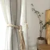 Linen cotton stripe curtain For Living Room Linen bedroom curtain Window Drapes For Bedroom Kitchen curtains kids curtains 240115