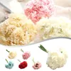 Decorative Flowers Artificial Carnation Flower Simulation Bouquet Fake Silk Multi Color Garden Yard Wedding Party Decor