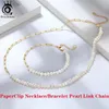 Jewels Orsa 14K Gold Plated 925 Sterling Silver Paperclip Neck Chain 6/9.3/12mm Necklace Link for Women Men Jewelry SC39240115