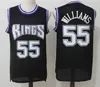 Retro-Basketballtrikots Jason Williams Männer Peja Stojakovic Chris Webber Mike Bibby Jersey Hardwoods Vintage Classic Männer