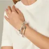 Designer smycken lyxhalsband mode märke spanska unode50 blå kristall armband silver pläterad prydnadsinstagram gåva