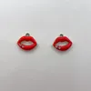 Charmes 10 pièces émail charmant pendentifs à lèvres féminines pour boucles d'oreilles faites maison Bracelets colliers porte-clés fabrication de bijoux
