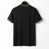 Męska designerska koszulka wysokiej jakości haftowana odznaka Tshirt Summer czysty bawełniany pot wchłaniający sport