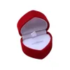 Мешочки для ювелирных изделий, бархатная коробка для хранения ушей, в форме сердца, подарочная витрина, стильный держатель для предложения, помолвки