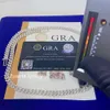 6 mm Breite, eine Reihe, Iced Out-Mann-Schmuck, Gra-Zertifikate, bestandener Diamanttester, Vvs1, kubanische Moissanit-Kettenhalskette