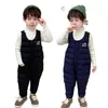 Winter Jumpsuit For Children Boys Overalls Cotton Thick Warm Girls Pants Kids Ski Down Cotton Overalls Clothes 1-5 Years 240115