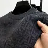 Büro Männer Pullover Pullover Top Verdickt Oneck Lange Ärmeln Warme Gestrickte Kleidung Hochwertige Dimensionale Casual Männlichen 240113