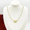 2023 Fashion design women's pearl necklace network celebrity matching designer jewelry necklace220v