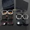 Mode lyxdesigner solglasögon för kvinnors män glas samma solglasögon som Lisa Triomphe Beach Street Photo Små sunnies metall full ram med presentförpackning