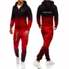 Trainingspakken voor heren 2024 Festool Gereedschap gradiënten Kleur Modieus Print Casual Katoenen jassen Hoodie Tops Broek 2-delige pakken