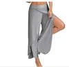 Damenhosen Verkauf Außenhandel Amazon Europäischer und amerikanischer Sommer Sexy Cross Wide Leg Yoga