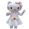 2018 Yüksek Kaliteli Maskot Kostümü Sevimli Kitty Cadılar Bayramı Noel Doğum Günü Karakter Kostüm Elbise Hayvan Beyaz Kedi Maskotu Gemi283y