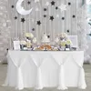 Randstil bord kjol täcka bordsartiklar tyg rektangel bord baby duschar födelsedagsfest bröllopsdekorbord kjol bordsduk 240113