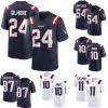 Voetbalshirt New''englands''patriots''custom 12 Tom Brady 87 Rob Gronkowski 10 Jones 1 Devante Parker 9 Matthew Judon 37 Damien Harri